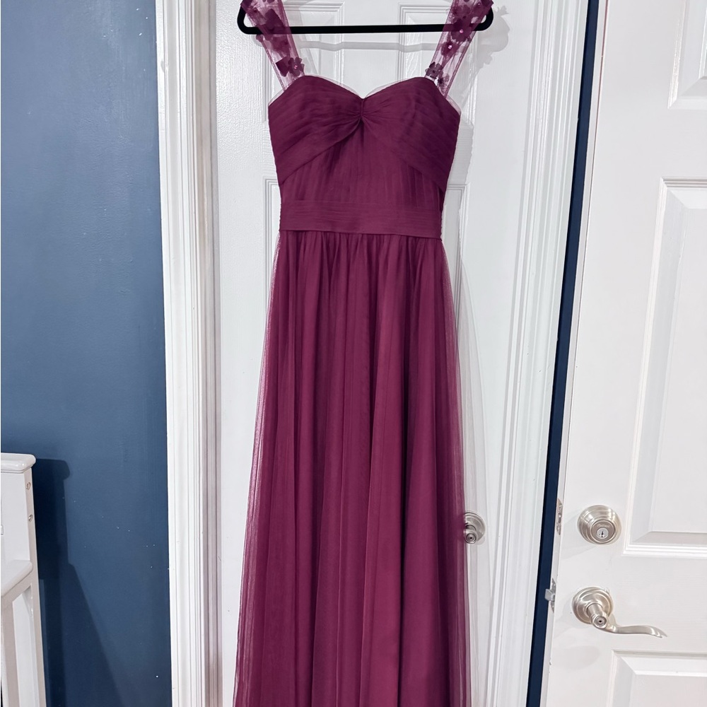 Elegant Plum Maxi Dress